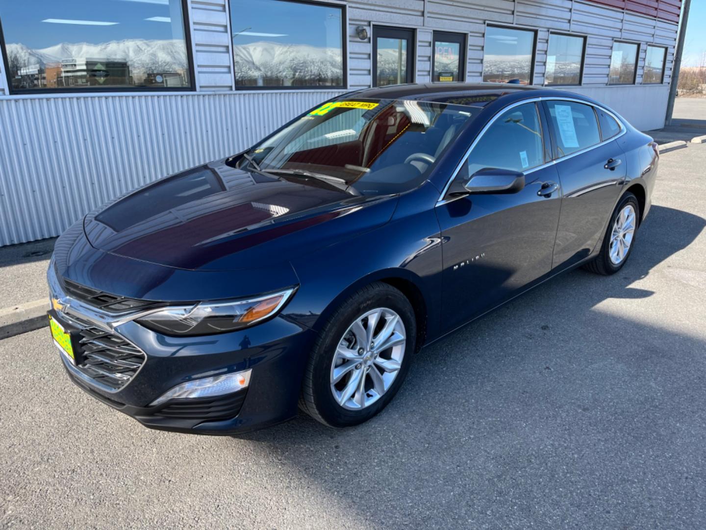 2022 BLUE /Black CHEVROLET MALIBU LT (1G1ZD5ST7NF) with an 1.5L engine, Continuously Variable transmission, located at 1960 Industrial Drive, Wasilla, 99654, (907) 274-2277, 61.573475, -149.400146 - Photo#0